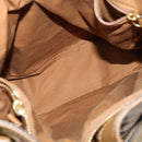 BURBERRY Nova Check Hand Bag PVC 2way Beige Gold Auth KD524-20