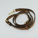 BURBERRY Nova Check Hand Bag PVC 2way Beige Gold Auth KD524-25