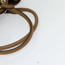 BURBERRY Nova Check Hand Bag PVC 2way Beige Gold Auth KD524-7