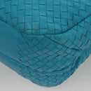 BOTTEGA VENETA INTRECCIATO Hand Bag Leather Blue Auth KD527AM-16