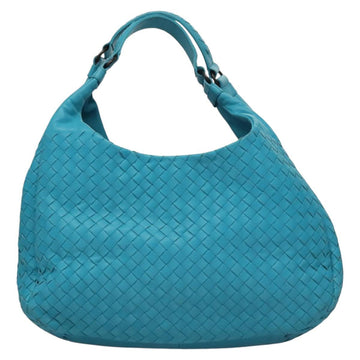 BOTTEGA VENETA INTRECCIATO Hand Bag Leather Blue Auth KD527AM - 0