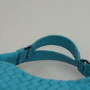 BOTTEGA VENETA INTRECCIATO Hand Bag Leather Blue Auth KD527AM-8