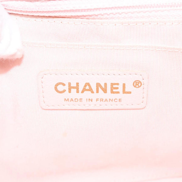 CHANEL Matelasse Chain Shoulder Bag tweed Pink CC Auth KD532