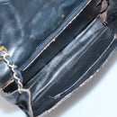 CHANEL Matelasse Chain Shoulder Bag Lamb Skin Black CC Auth KD533-10