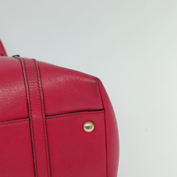 GUCCI Hand Bag Leather 2way Pink Gold 309614 Auth KD534