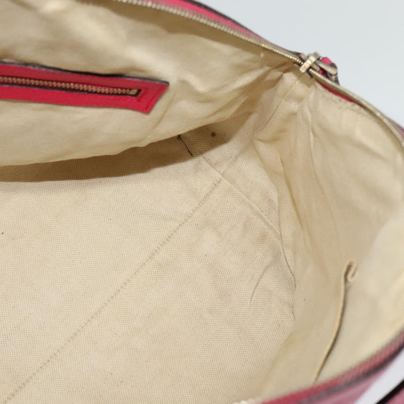 GUCCI Hand Bag Leather 2way Pink Gold 309614 Auth KD534