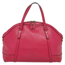 GUCCI Hand Bag Leather 2way Pink Gold 309614 Auth KD534-13