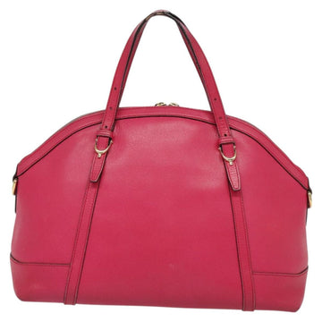 GUCCI Hand Bag Leather 2way Pink Gold 309614 Auth KD534 - 0