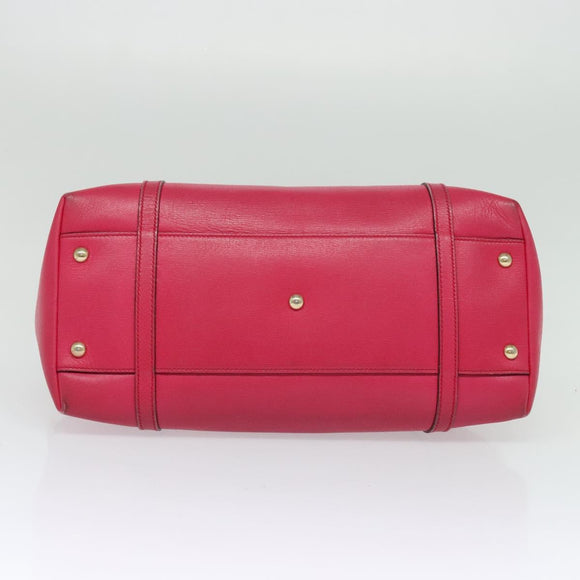 GUCCI Hand Bag Leather 2way Pink Gold 309614 Auth KD534