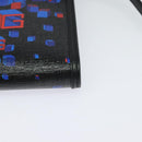 GUCCI Square G Space Shoulder Bag PVC Black Silver 631766 Auth KD535-15