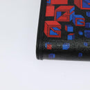 GUCCI Square G Space Shoulder Bag PVC Black Silver 631766 Auth KD535-16