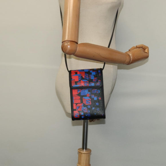 GUCCI Square G Space Shoulder Bag PVC Black Silver 631766 Auth KD535