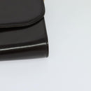 GUCCI Shoulder Bag Leather Brown Gold Silver Auth KD536-15