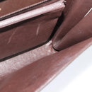 GUCCI Shoulder Bag Leather Brown Gold Silver Auth KD536-18