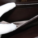 GUCCI Shoulder Bag Leather Brown Gold Silver Auth KD536-12