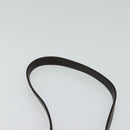 GUCCI Shoulder Bag Leather Brown Gold Silver Auth KD536-14