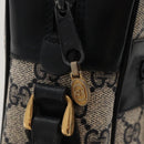 GUCCI GG Supreme Sherry Line Bag PVC Navy Gold Red 42 01 4071 Auth KD539-10