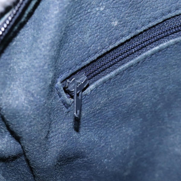 GUCCI GG Supreme Sherry Line Bag PVC Navy Gold Red 42 01 4071 Auth KD539