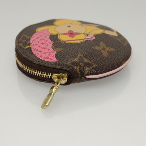 LOUIS VUITTON Japan limited Porte Monnaie Round Purse M69057 Auth KD543SM