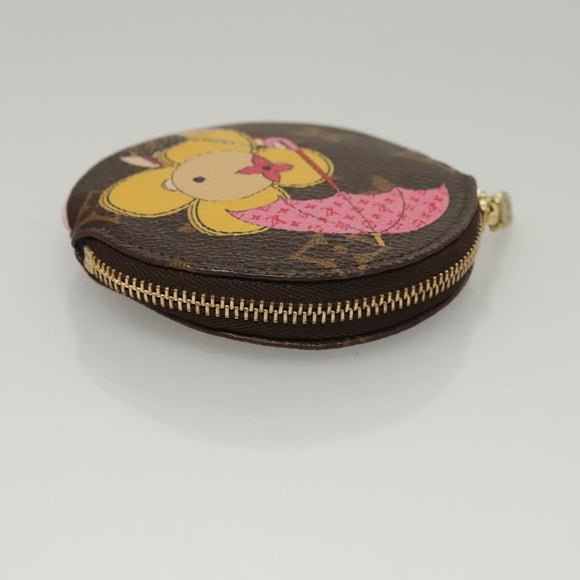 LOUIS VUITTON Japan limited Porte Monnaie Round Purse M69057 Auth KD543SM