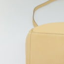 Salvatore Ferragamo Hand Bag Leather 2way Beige Gold Auth KD546-15