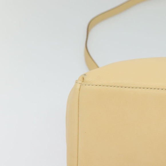 Salvatore Ferragamo Hand Bag Leather 2way Beige Gold Auth KD546