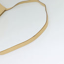 Salvatore Ferragamo Hand Bag Leather 2way Beige Gold Auth KD546-9
