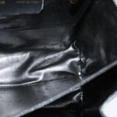 Salvatore Ferragamo Gancini Hand Bag Leather 2way Black Gold Auth KD547-19