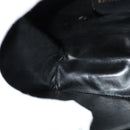 Salvatore Ferragamo Gancini Hand Bag Leather 2way Black Gold Auth KD547-20