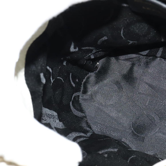 Salvatore Ferragamo Gancini Backpack Leather White Gold Auth KD549