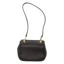 PRADA Shoulder Bag Leather Black Gold Auth KD552V-2