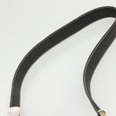 PRADA Shoulder Bag Leather Black Gold Auth KD552V-8