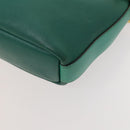 Chloe Emma Shoulder Bag Leather Green Gold Auth KD559-9