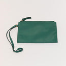 Chloe Emma Shoulder Bag Leather Green Gold Auth KD559-19
