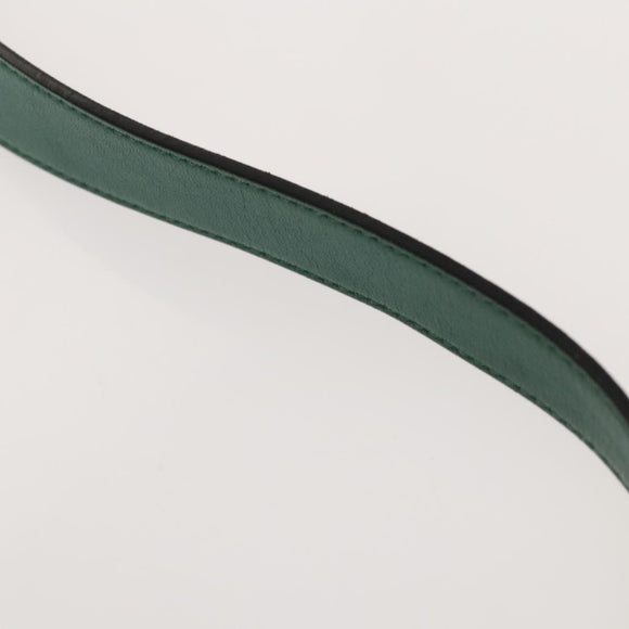 Chloe Emma Shoulder Bag Leather Green Gold Auth KD559