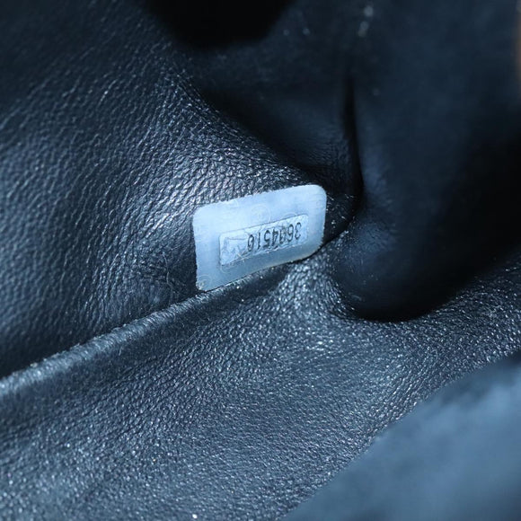 CHANEL Matelasse Chain Shoulder Bag Nylon Purple Gold CC Auth KD560