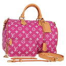 LOUIS VUITTON Monogram Speedy P9 Bandouliere 40 Bag Pink M11563 LV Auth KD564SM-1