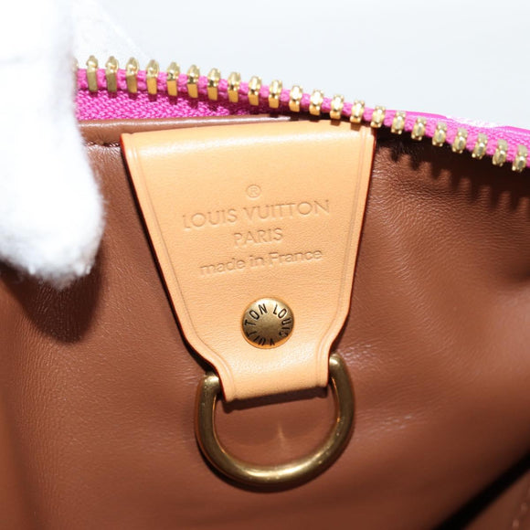 LOUIS VUITTON Monogram Speedy P9 Bandouliere 40 Bag Pink M11563 LV Auth KD564SM