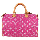 LOUIS VUITTON Monogram Speedy P9 Bandouliere 40 Bag Pink M11563 LV Auth KD564SM-13