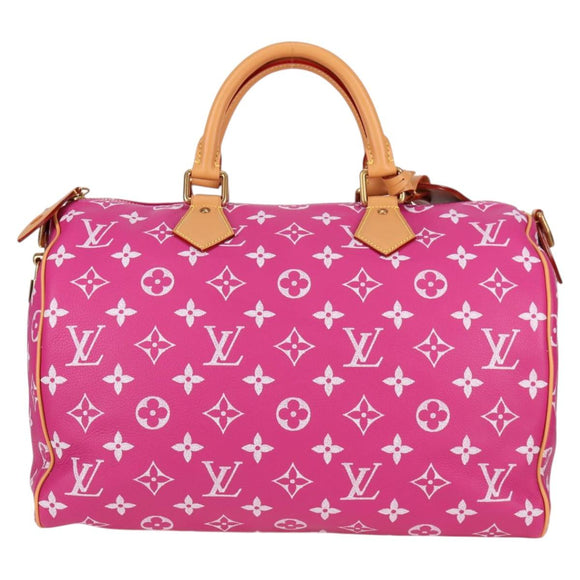 LOUIS VUITTON Monogram Speedy P9 Bandouliere 40 Bag Pink M11563 LV Auth KD564SM