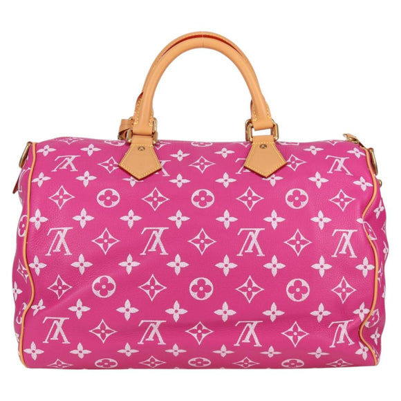 LOUIS VUITTON Monogram Speedy P9 Bandouliere 40 Bag Pink M11563 LV Auth KD564SM