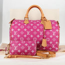 LOUIS VUITTON Monogram Speedy P9 Bandouliere 40 Bag Pink M11563 LV Auth KD564SM-12