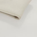 Salvatore Ferragamo Gancini Pouch Leather White Auth KD566-14