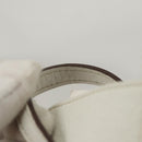 Salvatore Ferragamo Gancini Pouch Leather White Auth KD566-8