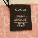 GUCCI GG Canvas Scarf Wool Pink Auth ki2492-6