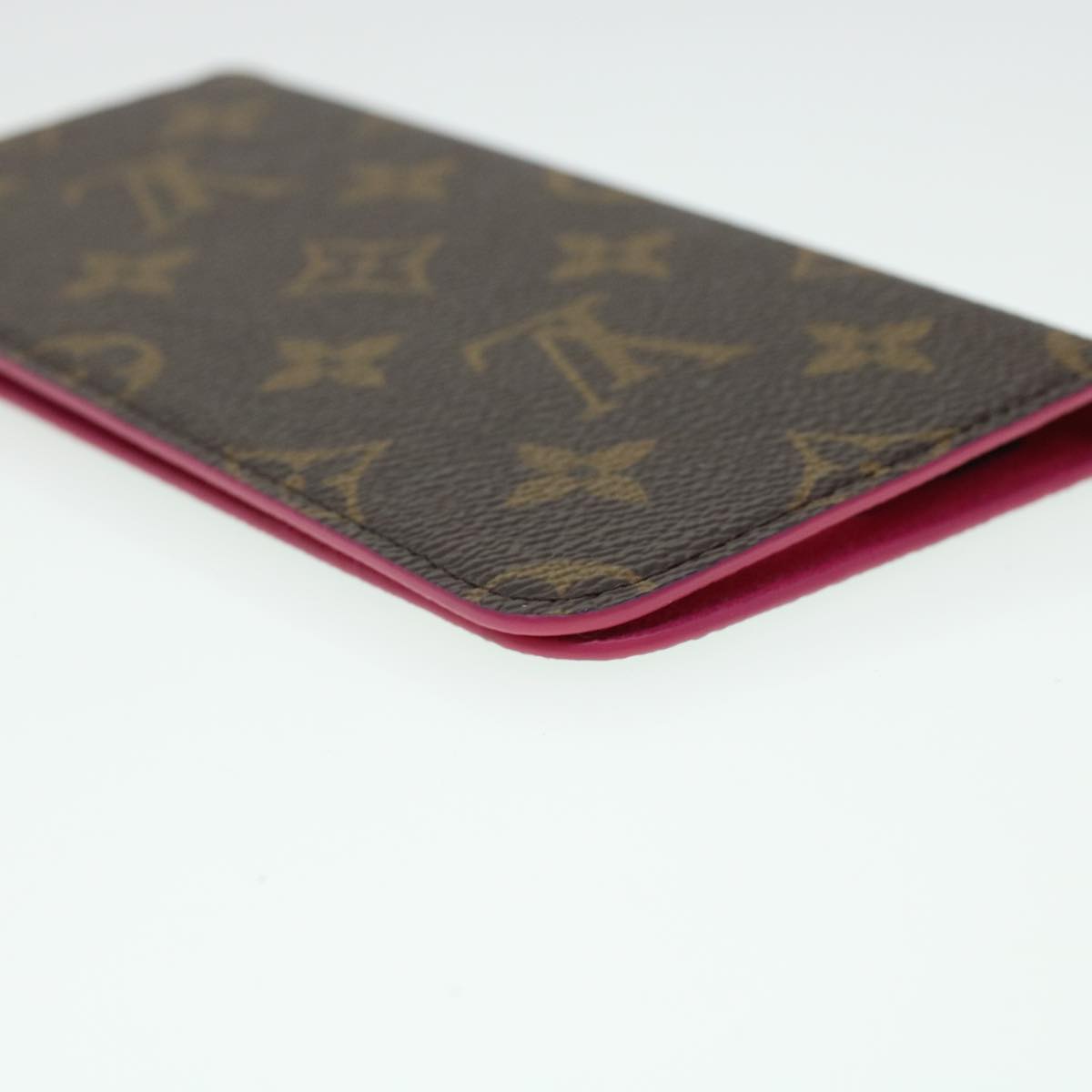 LOUIS VUITTON Monogram Folio iPhone 8 Plus Case M63401 LV Auth ki2908