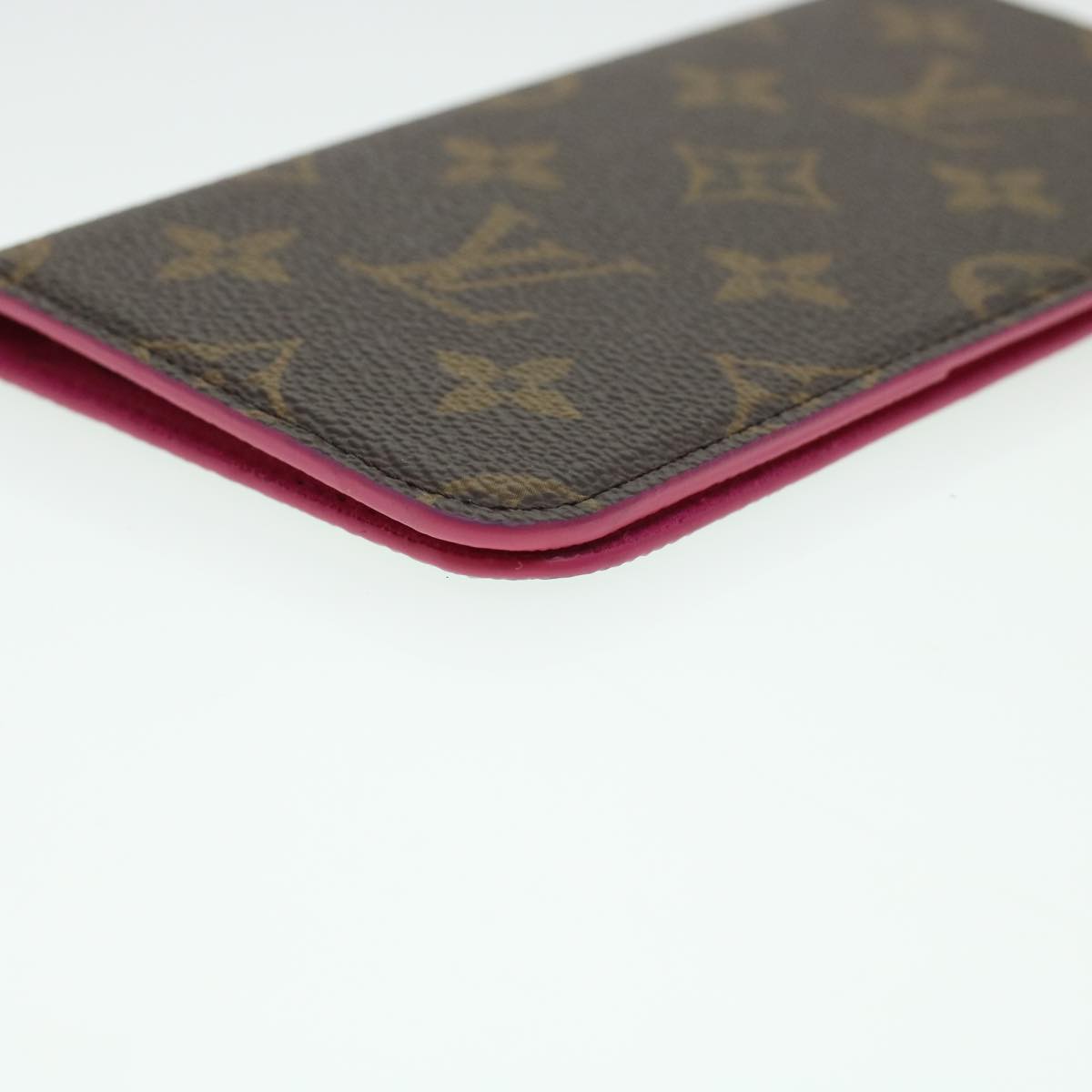 LOUIS VUITTON Monogram Folio iPhone 8 Plus Case M63401 LV Auth ki2908