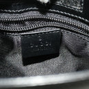 GUCCI GG Canvas Flat Shoulder Bag Black 0348 Auth ki2992-18