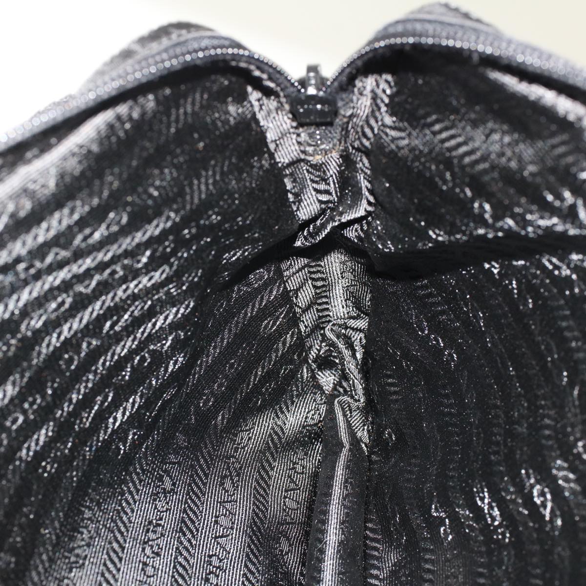 PRADA Waist bag Nylon Black Auth ki3231