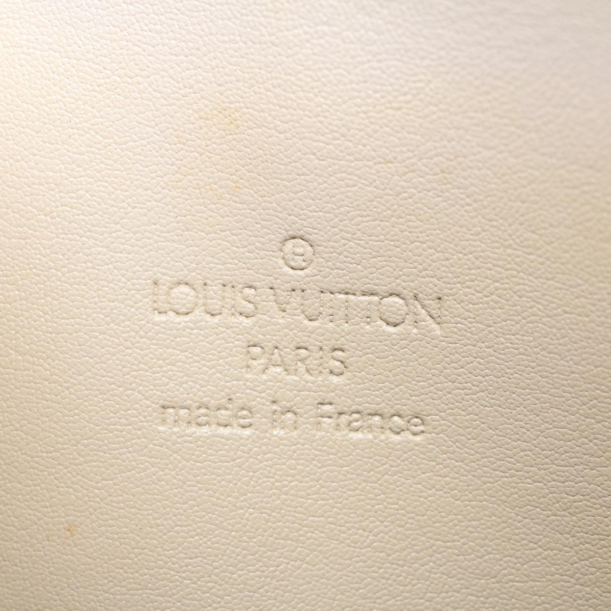 LOUIS VUITTON Monogram Vernis Bedford Hand Bag Beige M91006 LV Auth ki3316